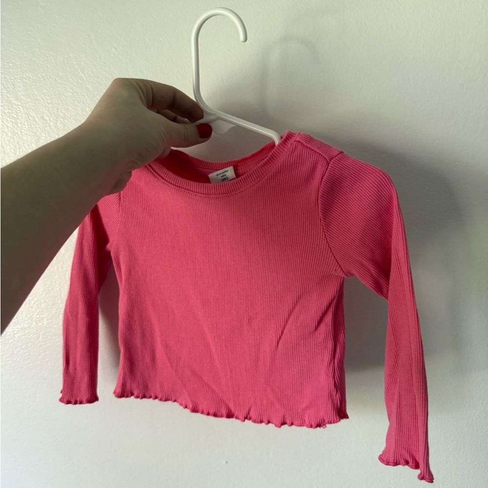 Pink Long Sleeve Kids Top